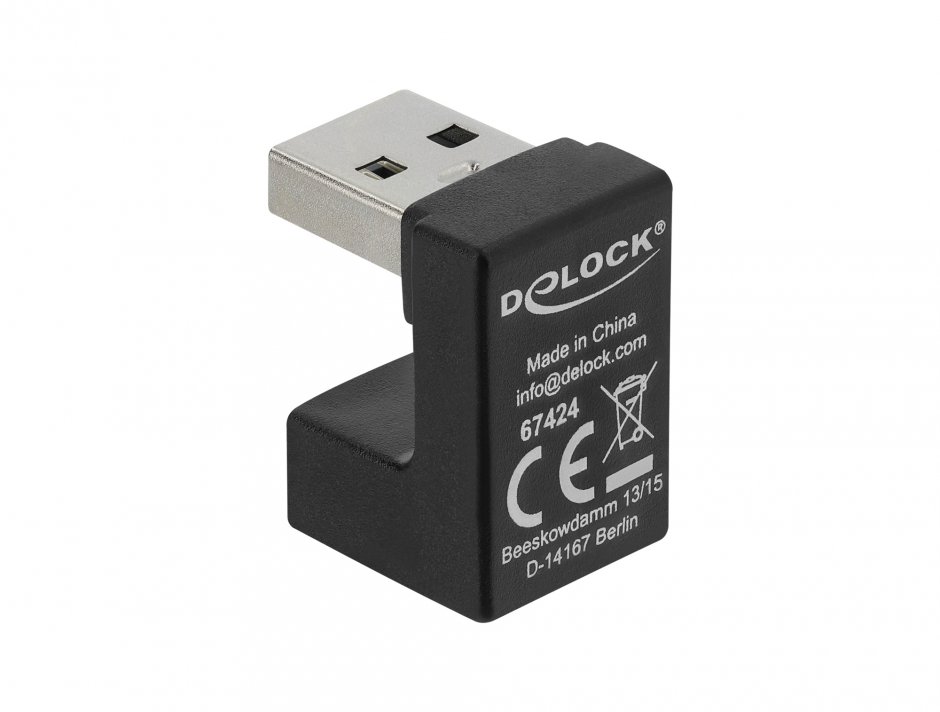 Imagine Adaptor USB-A 10 Gbps unghi U-shaped T-M, Delock 67424