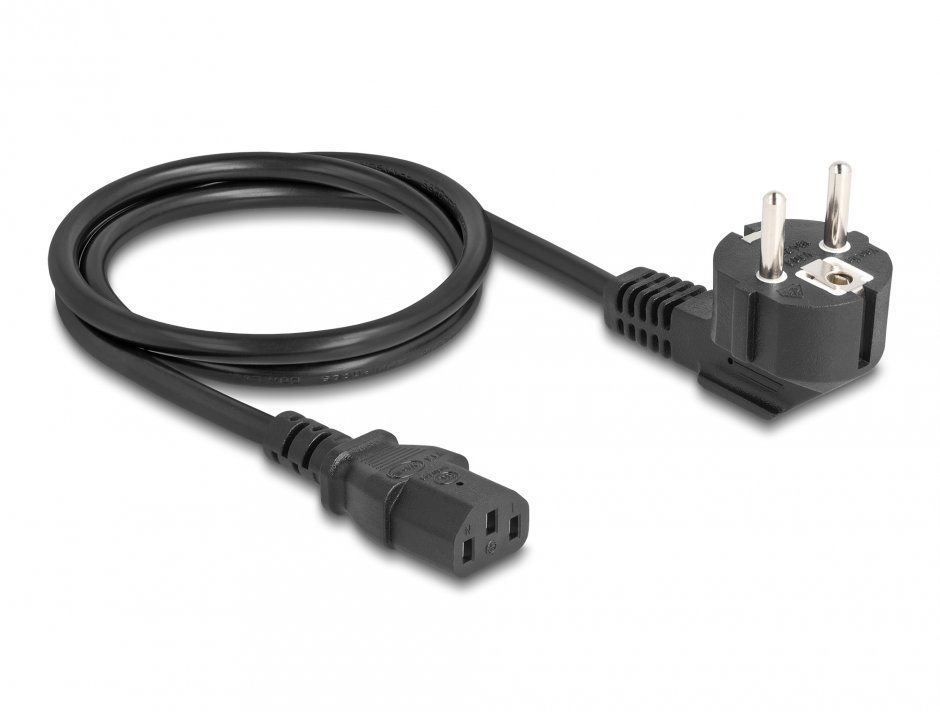 Imagine Cablu de alimentare PC Schuko la IEC C13 1m, Delock 81298