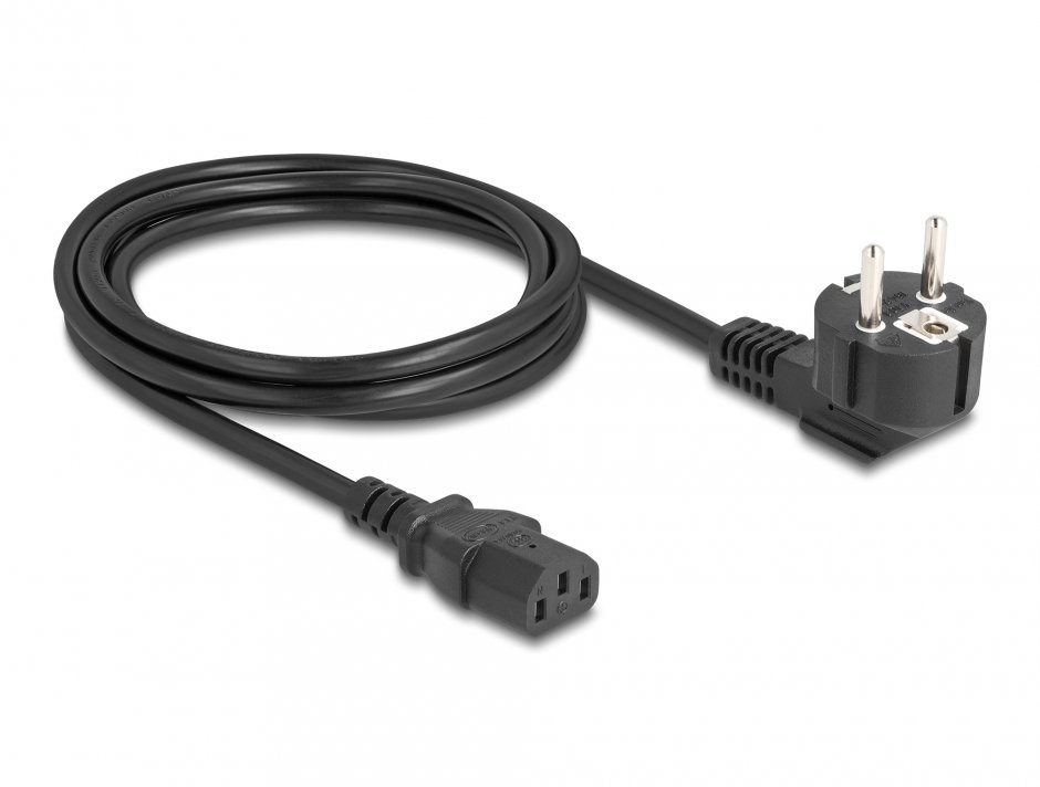 Imagine Cablu de alimentare PC Schuko la IEC C13 2m, Delock 81567
