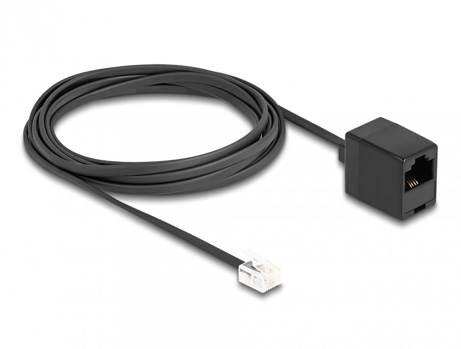 Imagine Cablu RJ11 la RJ45 3m Negru, Delock 88094