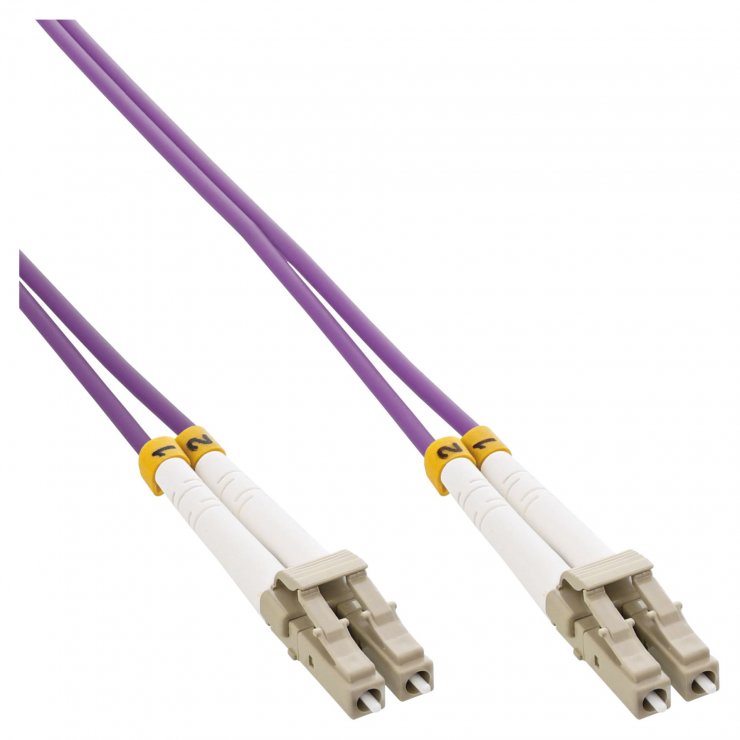 Imagine Cablu fibra optica LC-LC OM4 Duplex Multimode 7.5m, InLine IL88547P
