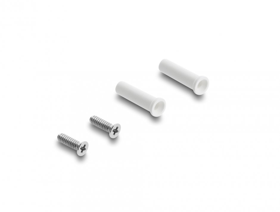 Imagine Modul fibra optica LC Duplex M-M montare panou Alb/verde, Delock 91088