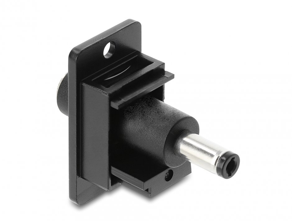 Imagine Modul alimentare DC 5.5 x 2.1mm la DC 5.5 x 2.5mm M-T montare panou, Delock 91119