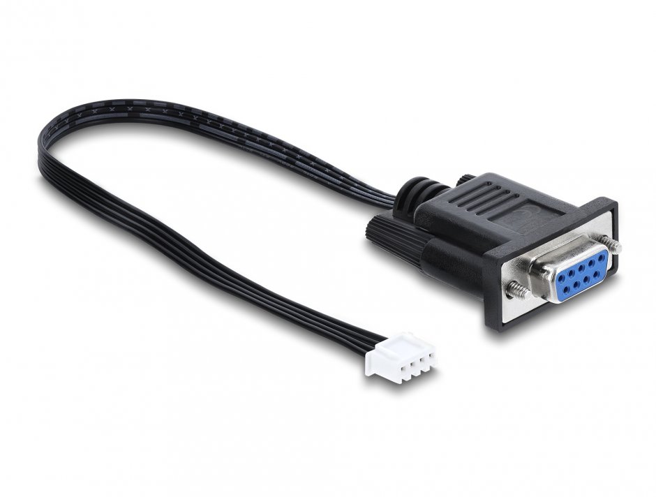 Imagine Cablu Serial RS-232 D-Sub 9 pini la JST XH 4 pin header M-M 25cm, Delock 91290