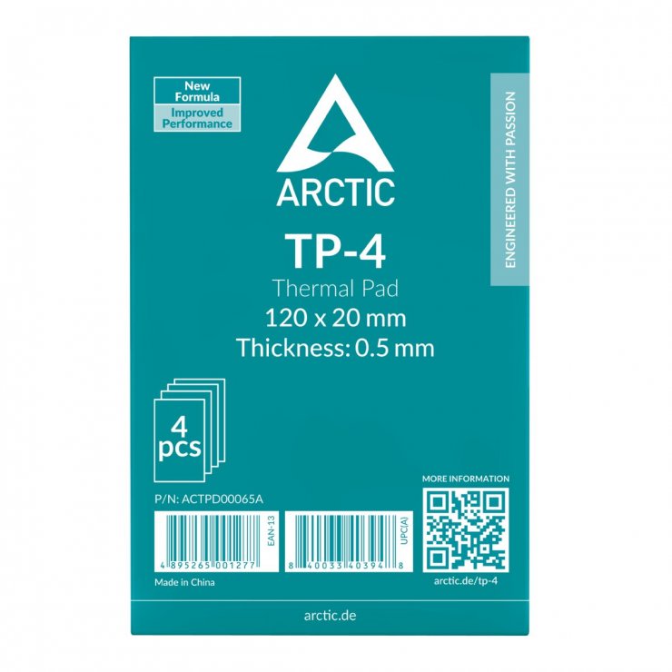 Imagine Set 4 buc pad termic TP-4 120x20mmx0.5 mm, Arctic ACTPD00065A