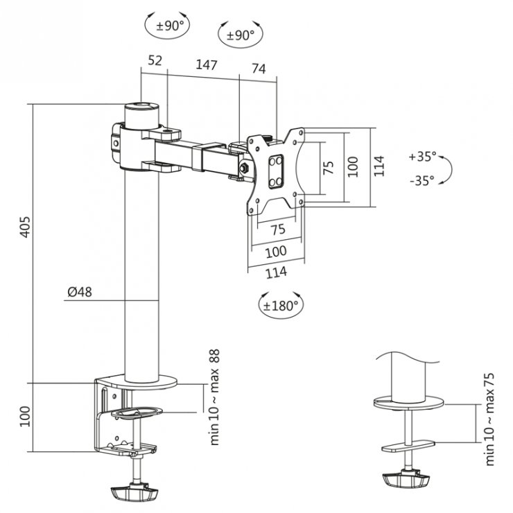 Imagine Suport monitor 17-32" pentru masa, Logilink BP0104