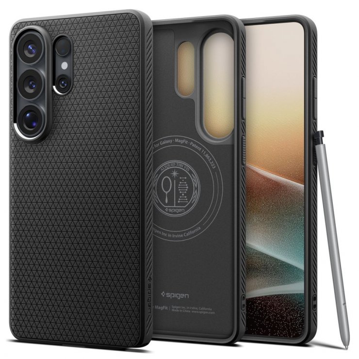 Imagine Husa pentru Samsung Galaxy S26 Ultra Matte Negru, Spigen Liquid Air
