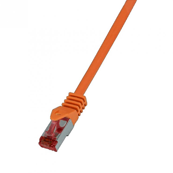 Imagine Cablu de retea RJ45 SFTP cat6 LSOH 3m Orange, Logilink CQ2068S