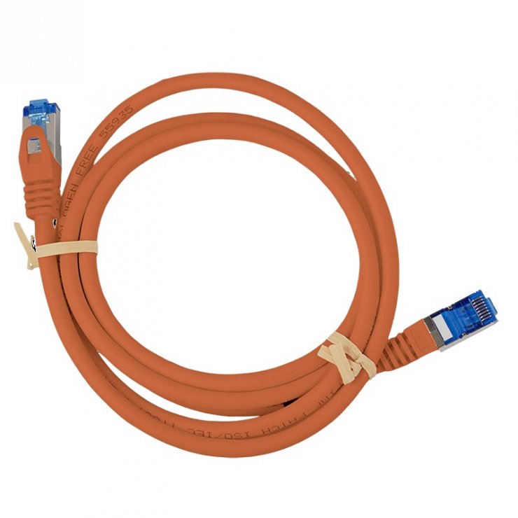 Imagine Cablu de retea RJ45 SFTP cat6A LSOH 1m orange, Logilink CQ3038S