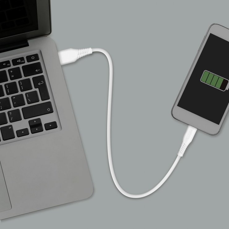 Imagine Cablu USB-A 2.0 la USB type C T-T 0.3m Alb, Logilink CU0250