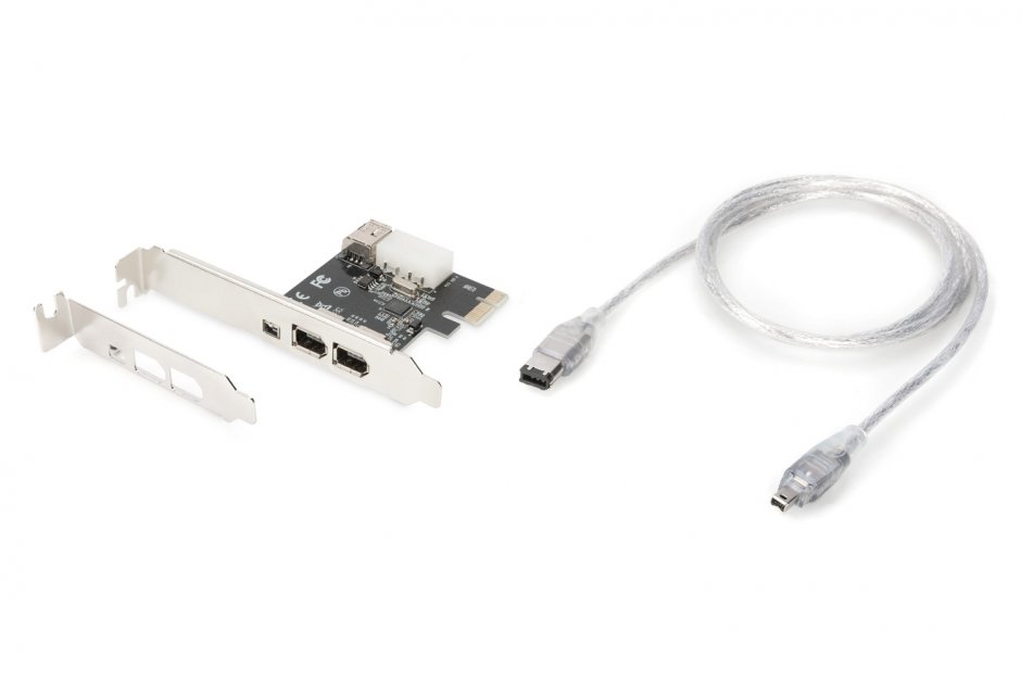 Imagine PCI Express cu 3 x Firewire A + 1 x Firewire B, Digitus DS-30201-5