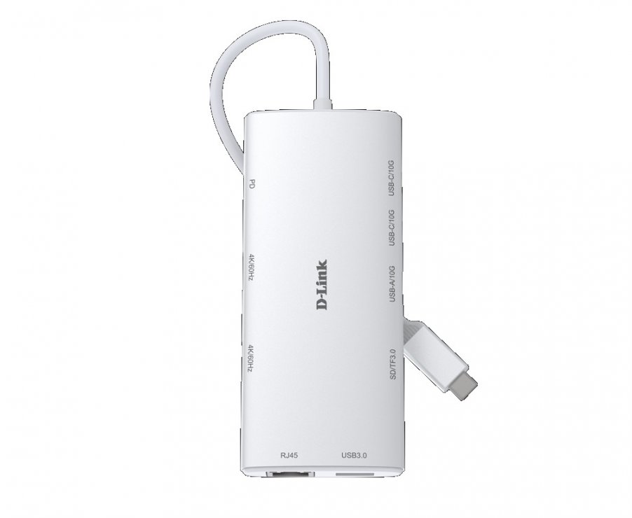 Imagine Docking station USB type C la HDMI/USB-A/2xUSB-C/PD 100W Alb, D-LINK DUP-A01