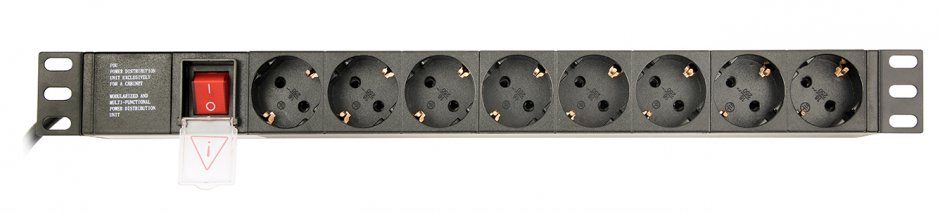 Imagine Prelungitor PDU C14 la 8 x Schuko 3m, Gembird EG-PDU-014-C14