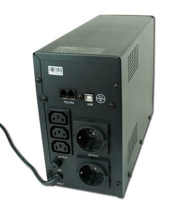 Imagine UPS 1200VA AVR, display LCD, black, Gembird EG-UPS-033