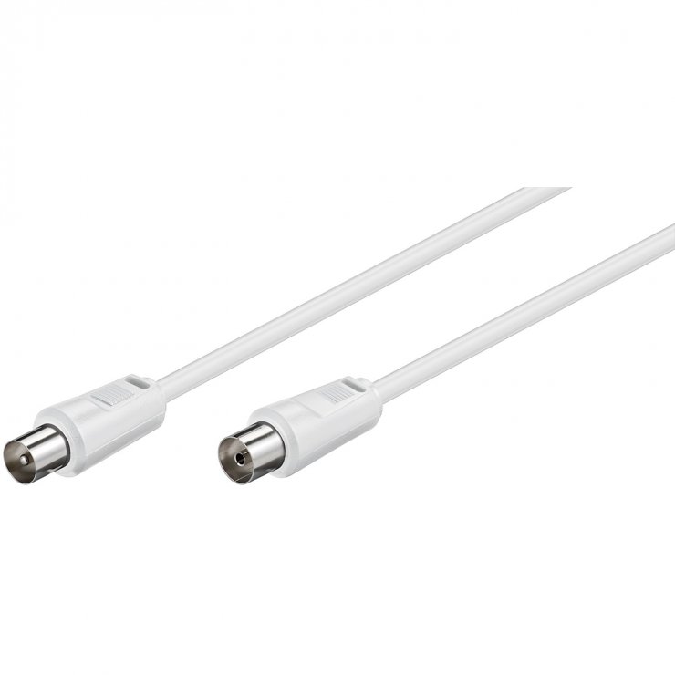 Imagine Cablu antena coaxial T-M 2.5m Alb, Goobay G11511