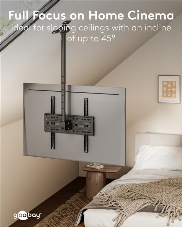 Imagine Suport TV 37" - 75" cu montare tavan, Goobay G80174