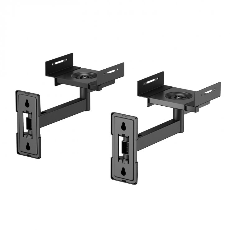 Imagine Set 2 buc suport universal boxe montare perete Negru, Goobay G80404