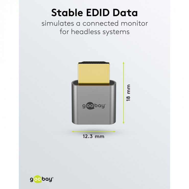 Imagine Emulator HDMI EDID 4K60Hz, Goobay G80794