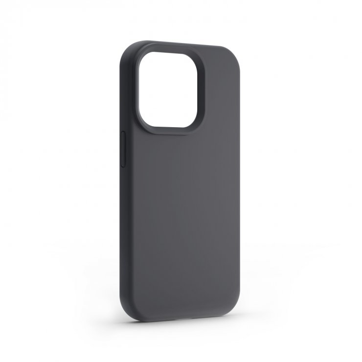 Imagine Husa pentru iPhone 15 Pro Max compatibil MagSafe Silicon Negru, Etteri Silicone Mag
