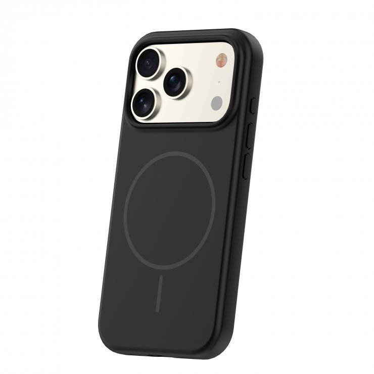 Imagine Husa pentru iPhone 17 Pro/ iPhone 18 Pro compatibil MagSafe PC/Silicon negru, TFO Silicone Thin Mag