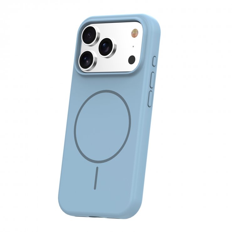 Imagine Husa pentru iPhone 17 Pro Max/ iPhone 18 Pro Max compatibil MagSafe PC/Silicon Light Blue, TFO Silicone Thin Mag