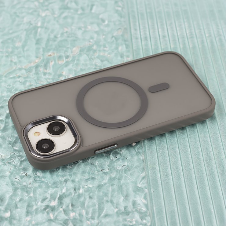 Imagine Husa pentru iPhone 17 Pro Max/iPhone 18 Pro Max compatibil MagSafe PC/TPU Gri, TFO Frozen Mag