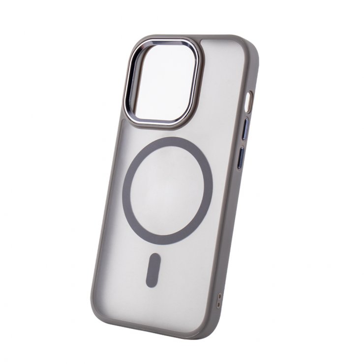 Imagine Husa pentru iPhone 17 Pro Max/iPhone 18 Pro Max compatibil MagSafe PC/TPU Gri, TFO Frozen Mag