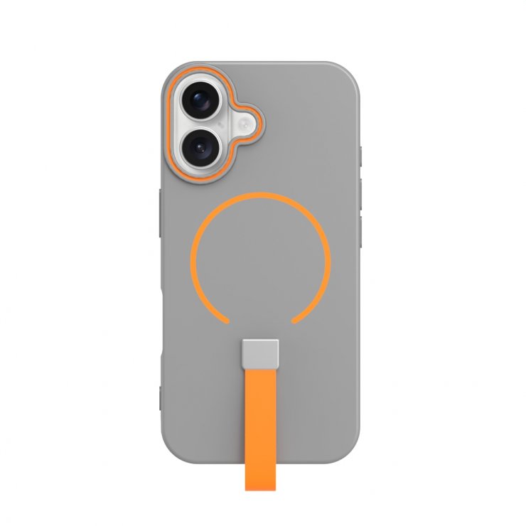 Imagine Husa pentru iPhone 15 compatibil MagSafe TPU Gri, TFO Loop Thin Mag