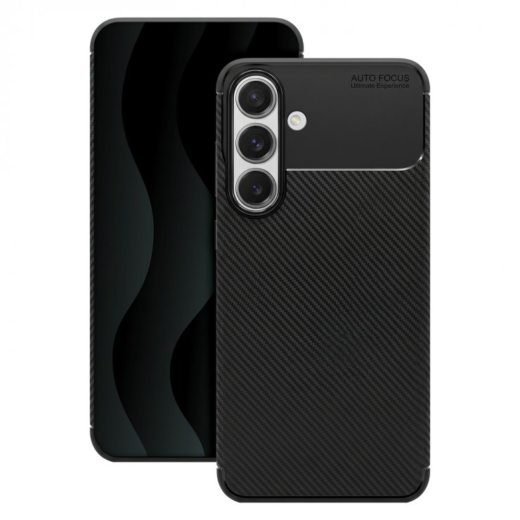 Imagine Husa pentru Samsung Galaxy S25 FE TPU Carbon Black, TFO