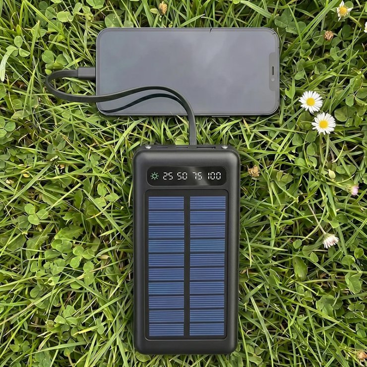 Imagine Power bank 20000 mAh cu incarcare solara, SLR-120