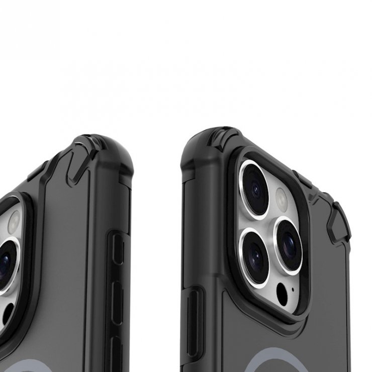 Imagine Husa pentru iPhone 15 Pro Defender 2in1 compatibil MagSafe PC/TPU Negru, TFO
