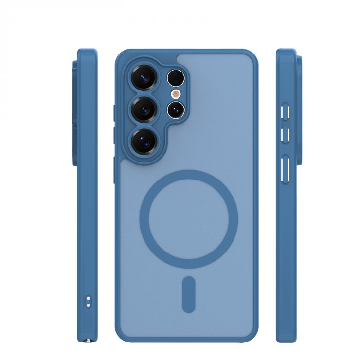 Imagine Husa pentru Samsung Galaxy S26 Ultra compatibil MagSafe PC/TPU Dark Blue, TFO Mag Matt