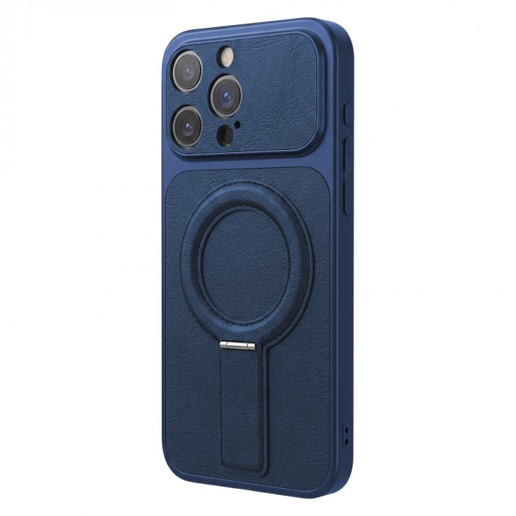Imagine Husa pentru iPhone 17 Pro Max compatibil MagSafe PC/TPU Dark Blue, TFO Luxgrip Mag