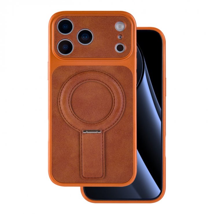 Imagine Husa pentru iPhone 17 Pro Max compatibil MagSafe PC/TPU Orange, TFO Luxgrip Mag