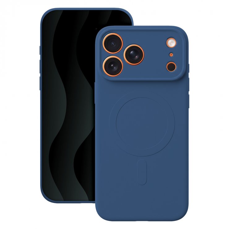 Imagine Husa pentru iPhone 17 Pro Max/iPhone 18 Pro Max compatibil MagSafe Navy Blue, TFO Simple Color Mag