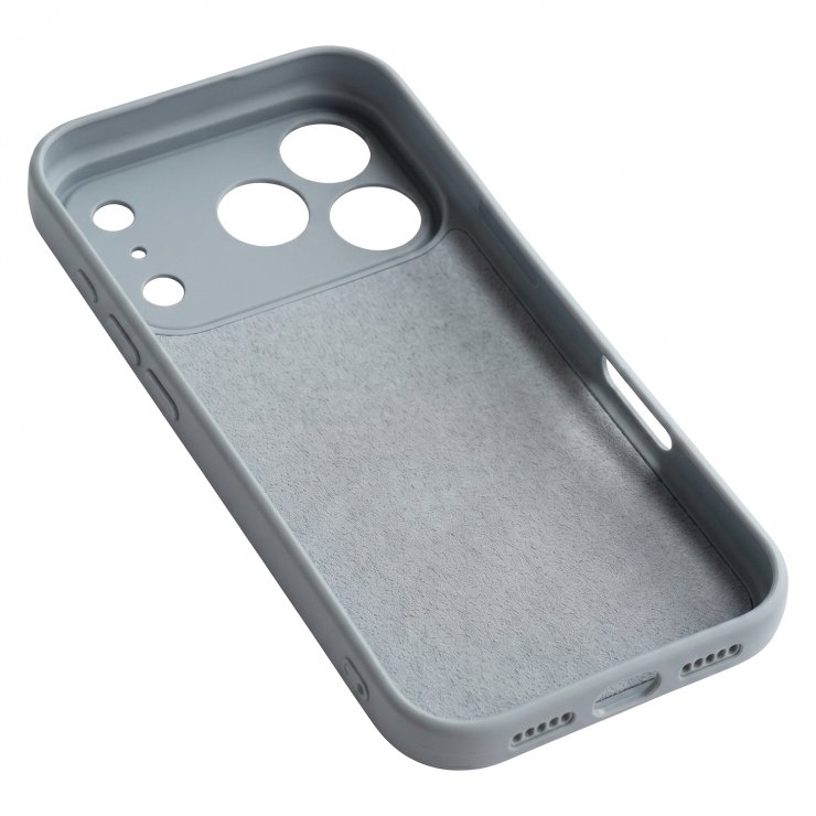 Imagine Husa pentru iPhone 17 Pro Max/iPhone 18 Pro Max Silicon Silver, TFO