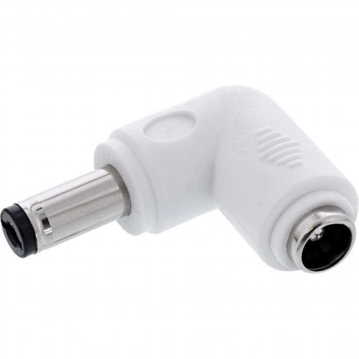 Imagine Adaptor alimentare DC 5.5x2.1mm T-M unghi Alb, InLine IL26899E