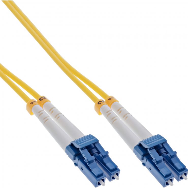 Imagine Cablu fibra optica Duplex Single mode LC - LC OS2 5m, InLine IL88656L