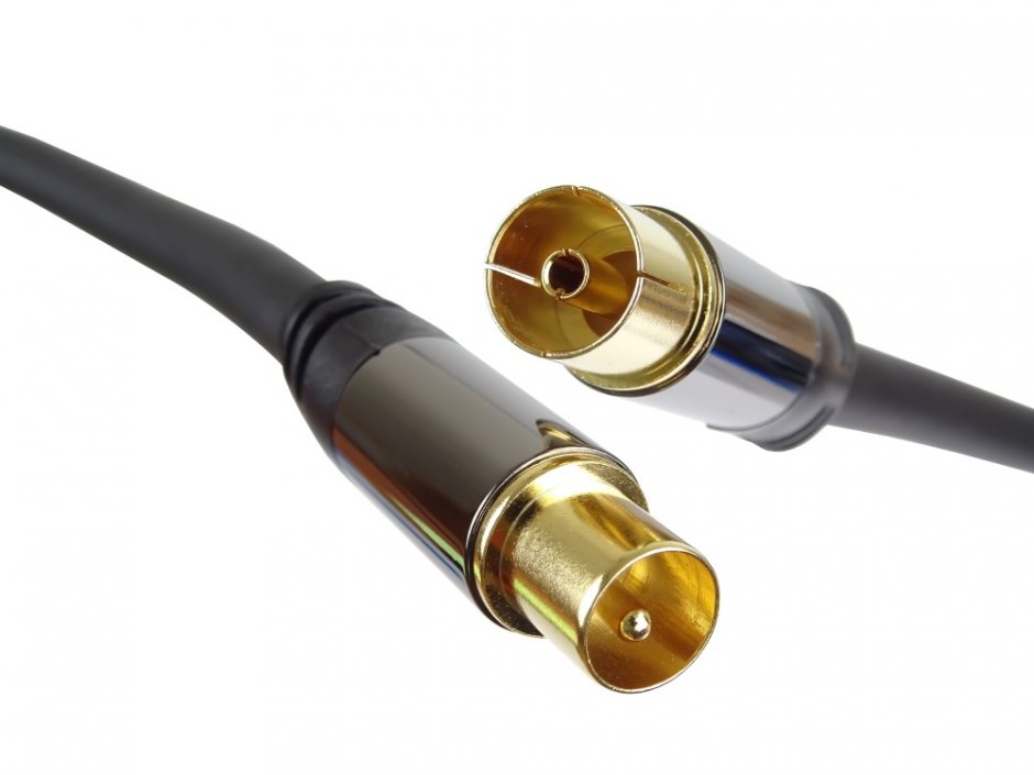 Imagine Cablu prelungitor coaxial antena 75Ohm (135dB) T-M 5m, kjqiec5
