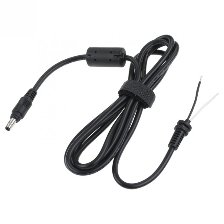 Imagine Cablu alimentare DC 4.7x1.6mm 18.5V/3.5A la fire deschise 1.5m, KOM0252