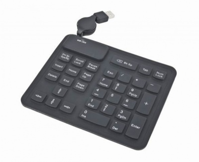 Imagine Numeric Keypad USB 2.0, 33 taste, silicon, Gembird KPD-2F