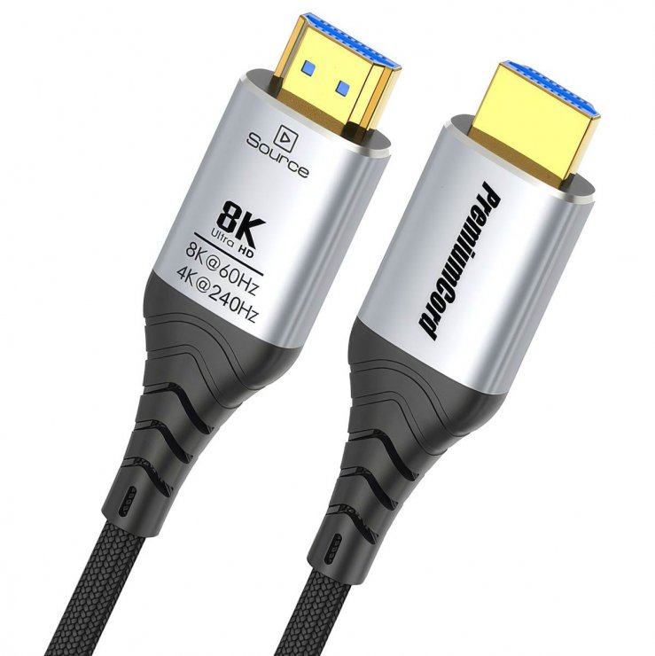 Imagine Cablu Ultra High Speed HDMI AOC 8K60Hz/4K240Hz brodat 10m Negru, kphdm21c10