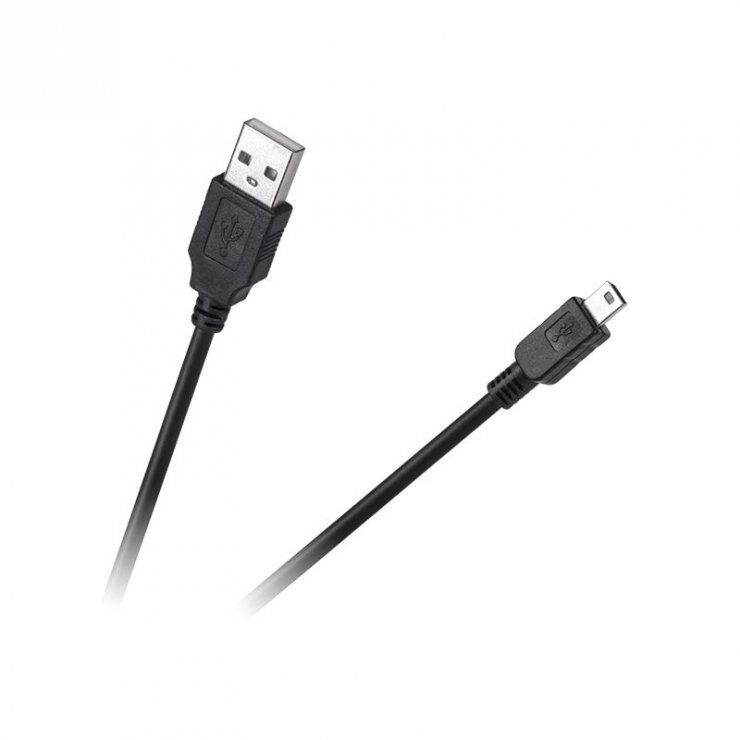 Imagine Cablu mini USB-B 2.0 la USB-A 1m Negru, KPO3889-1