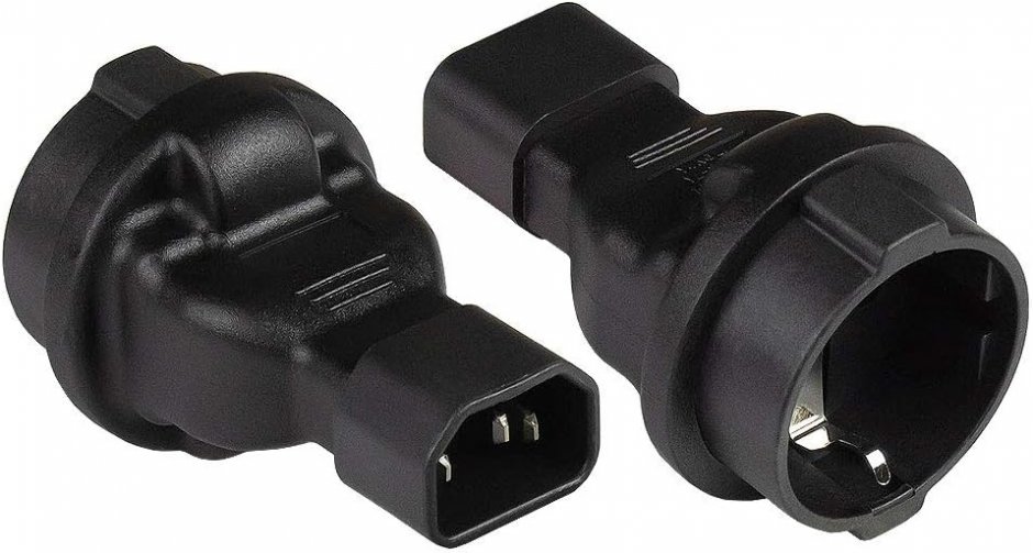 Imagine Adaptor IEC C14 la Schuko mama 230V, max. 10A, kpsr-05