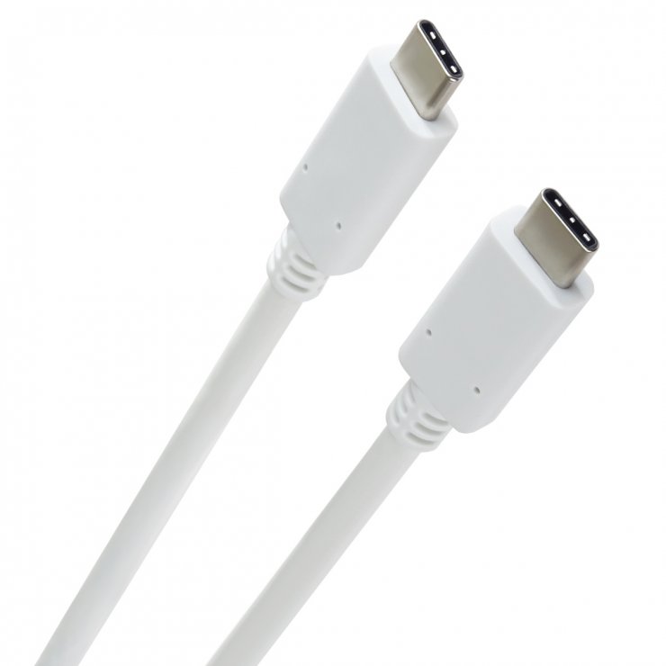 Imagine Cablu USB 3.2 type C la USB type C T-T 1m Alb, ku31cc1w