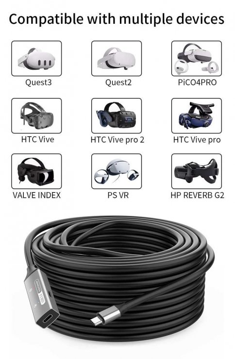 Imagine Cablu prelungitor USB 3.2 type C activ cu alimentare T-M 30m, ku31rep30al