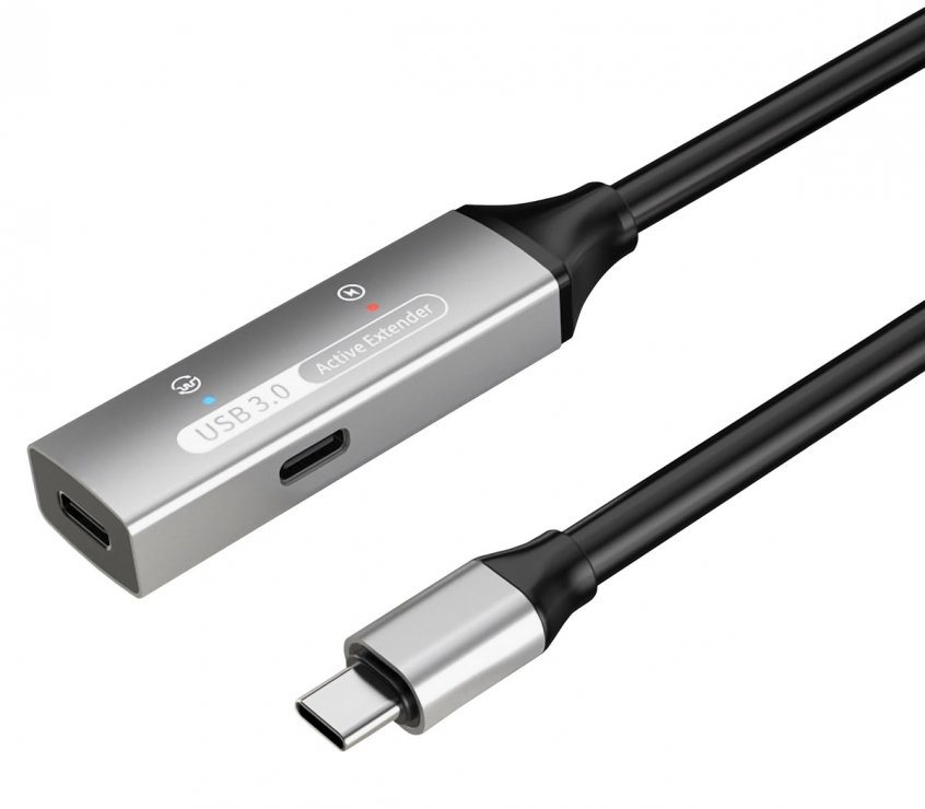 Imagine Cablu prelungitor USB 3.2 type C activ cu alimentare T-M 25m, ku31rep25al