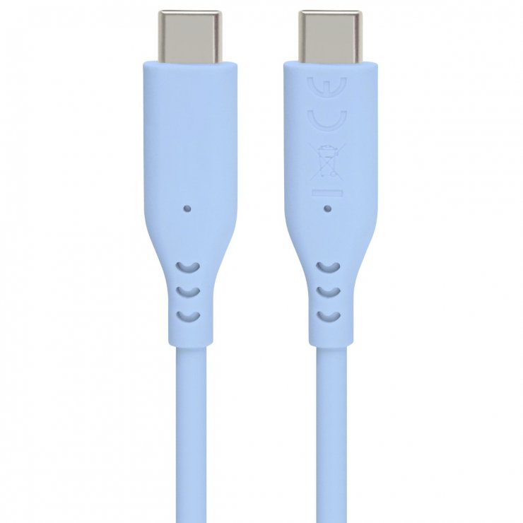 Imagine Cablu USB 2.0 type C 60W T-T 1.5m silicon Blue, ku31sa15b