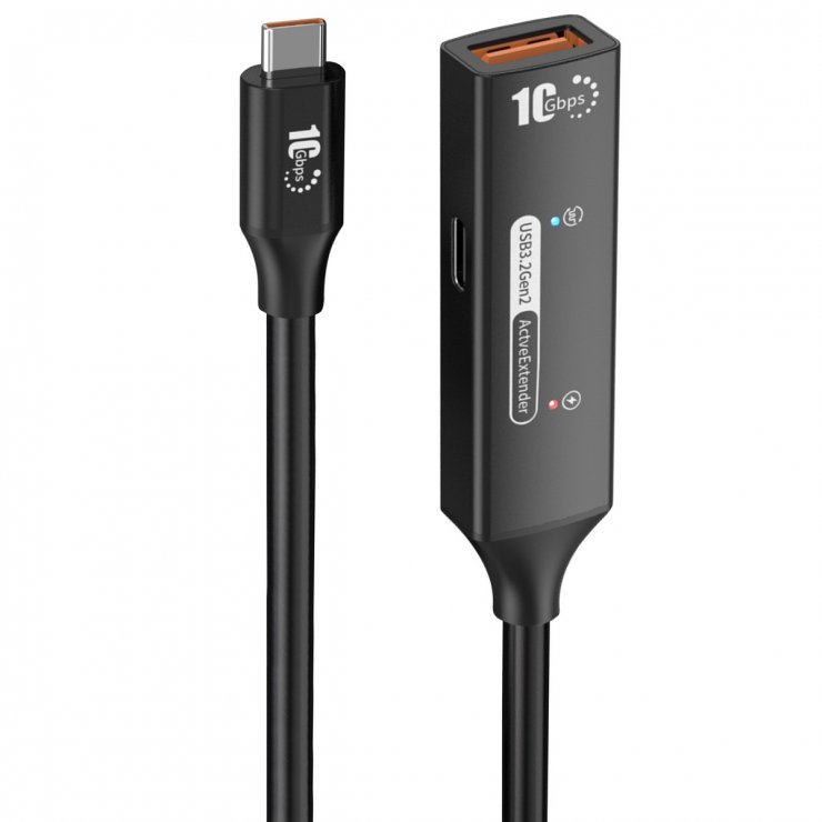 Imagine Cablu prelungitor USB-A la USB type C 10Gbps activ M-T 10m, ku3rep10bl