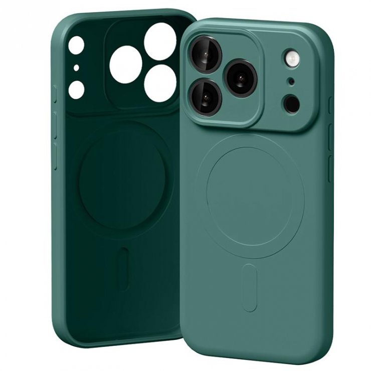 Imagine Husa pentru iPhone 17 Pro/iPhone 18 Pro compatibil MagSafe Green, Mercury Semi-Silicon